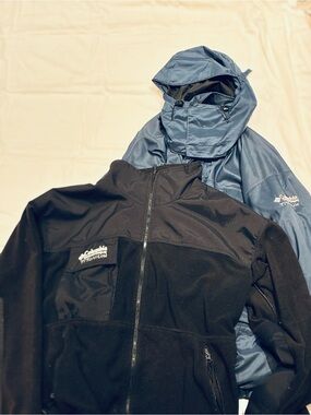Vintage90s Columbia Interchangeable Jacket XL Made in USA 3-in-1 Fleece ParkaF98